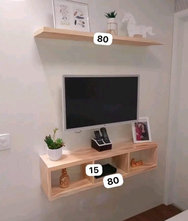 Meuble de rangement TV  80 CM en bois MDF - Image 2